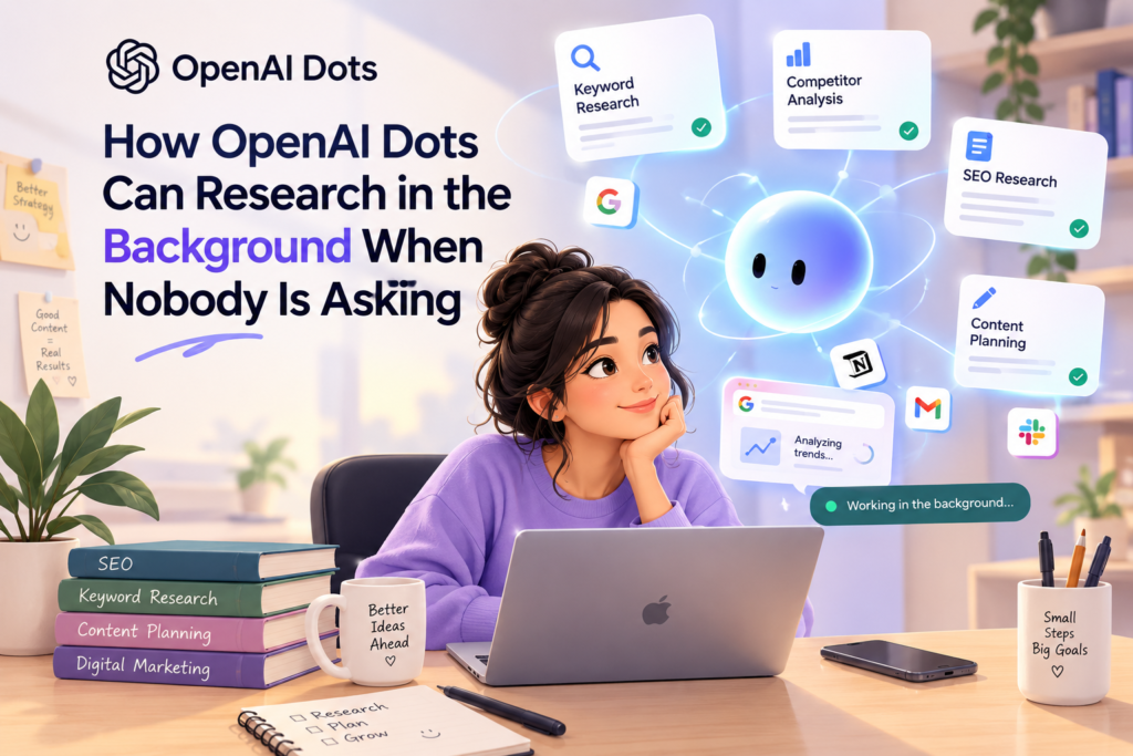 OpenAI Dots Can Research in the Background When Nobody Is Asking